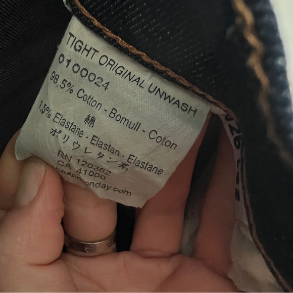 Cheap Monday high rise dark denim skinny - Picture 9 of 9